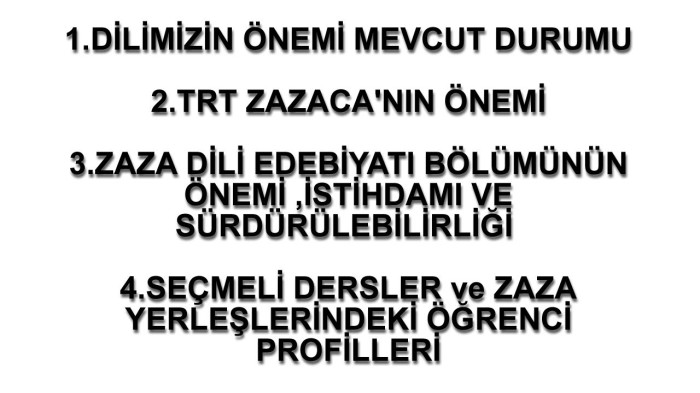 Zazaca Yaşayacakmı ? Zazalar için TRT ZAZACA nın Önemi